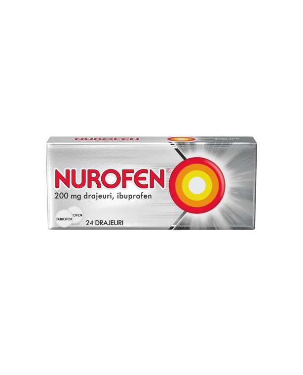 Nurofen 200 mg, 24 drajeuri