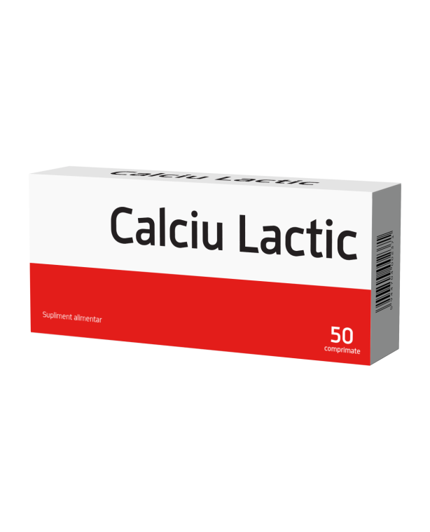 Calciu Lactic, 50 comprimate, Biofarm