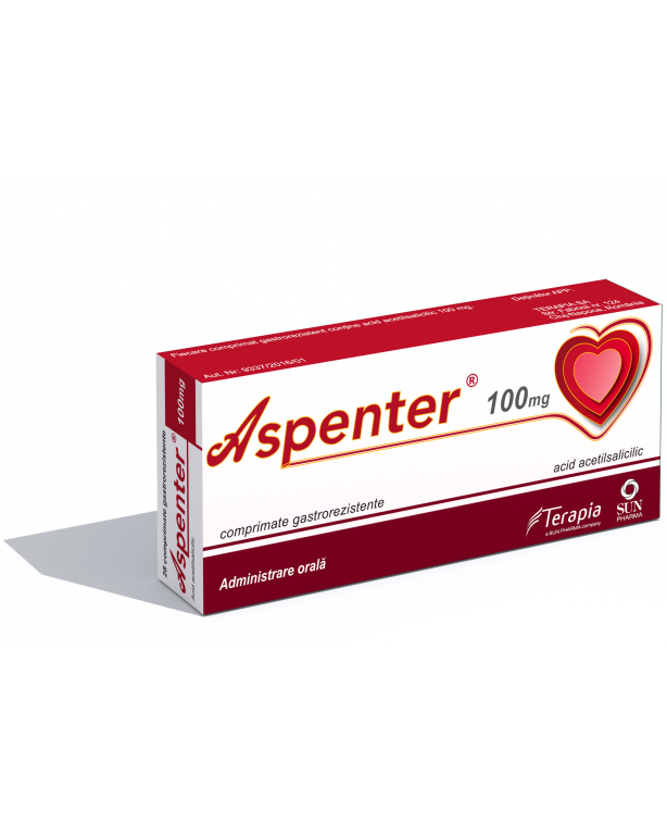 Aspenter 100mg, 28 cp, Terapia