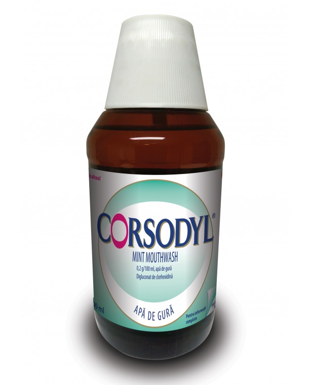 Corsodyl Mint Mouthwash apa de gura x 300 ml