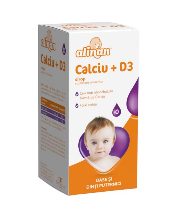 Alinan Calciu + D3 Sirop 150ml Fiterman