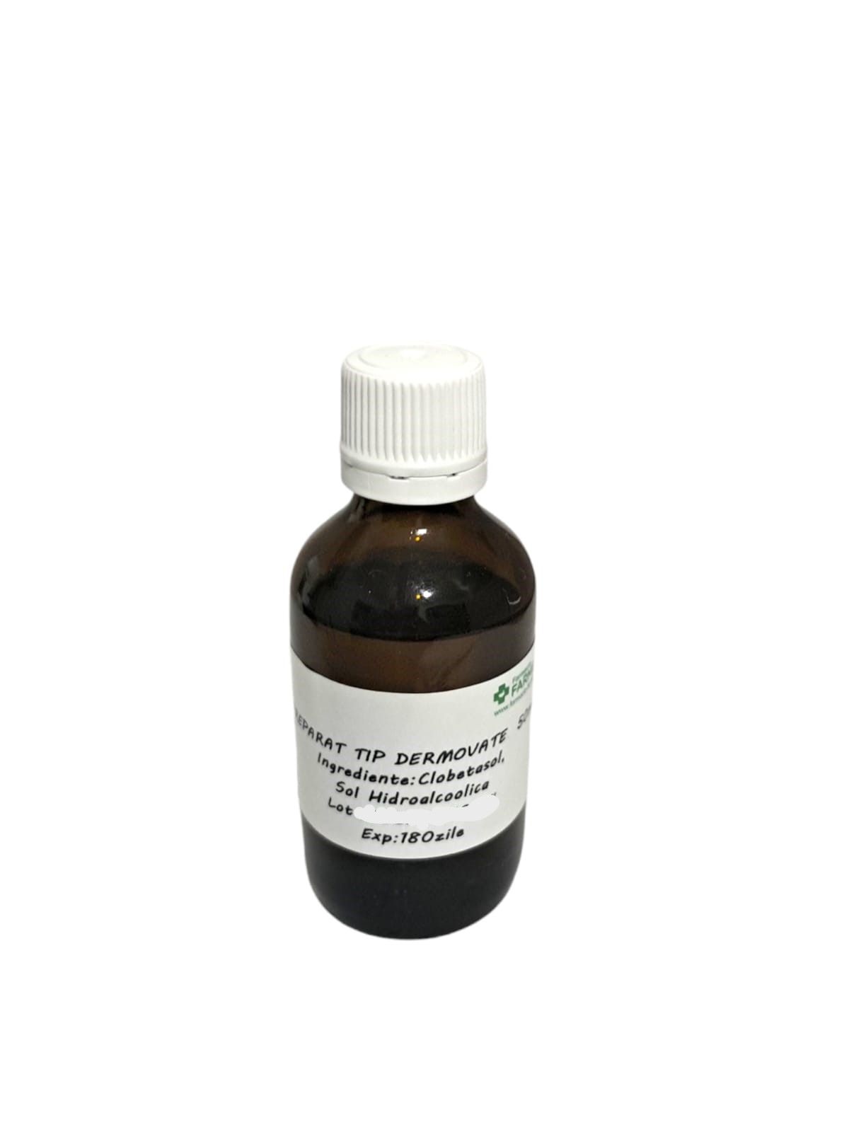 Preparat cu clobetasol, solutie cutanata,50ml, Farmex