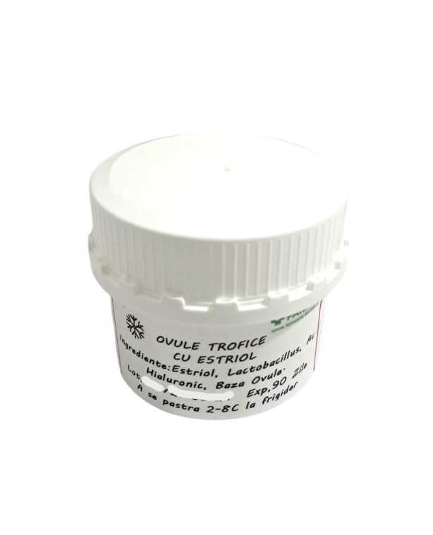 Ovule trofice cu estriol, acid hialuronic, lactobacili, 10buc,Farmex