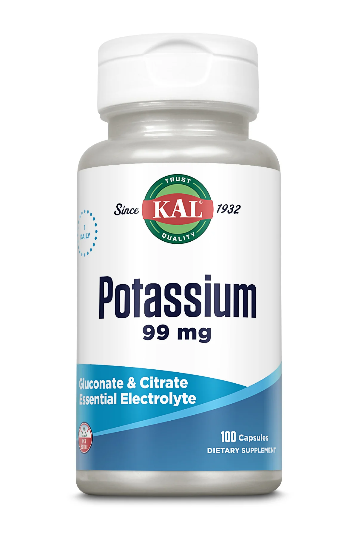 Potassium 99 mg, 100 caps