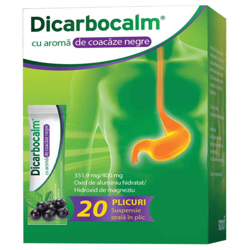 Dicarbocalm cu aroma de coacaze X 20 plicuri