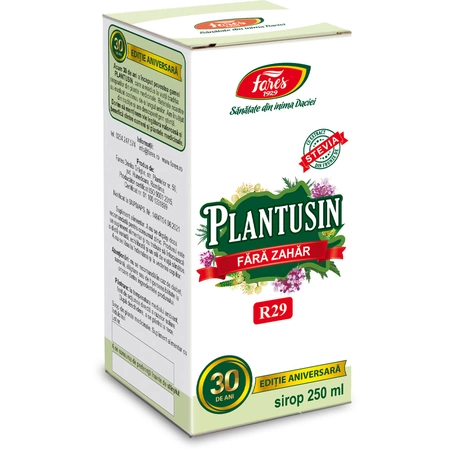 Plantusin sirop diabetici 250 ml, Fares
