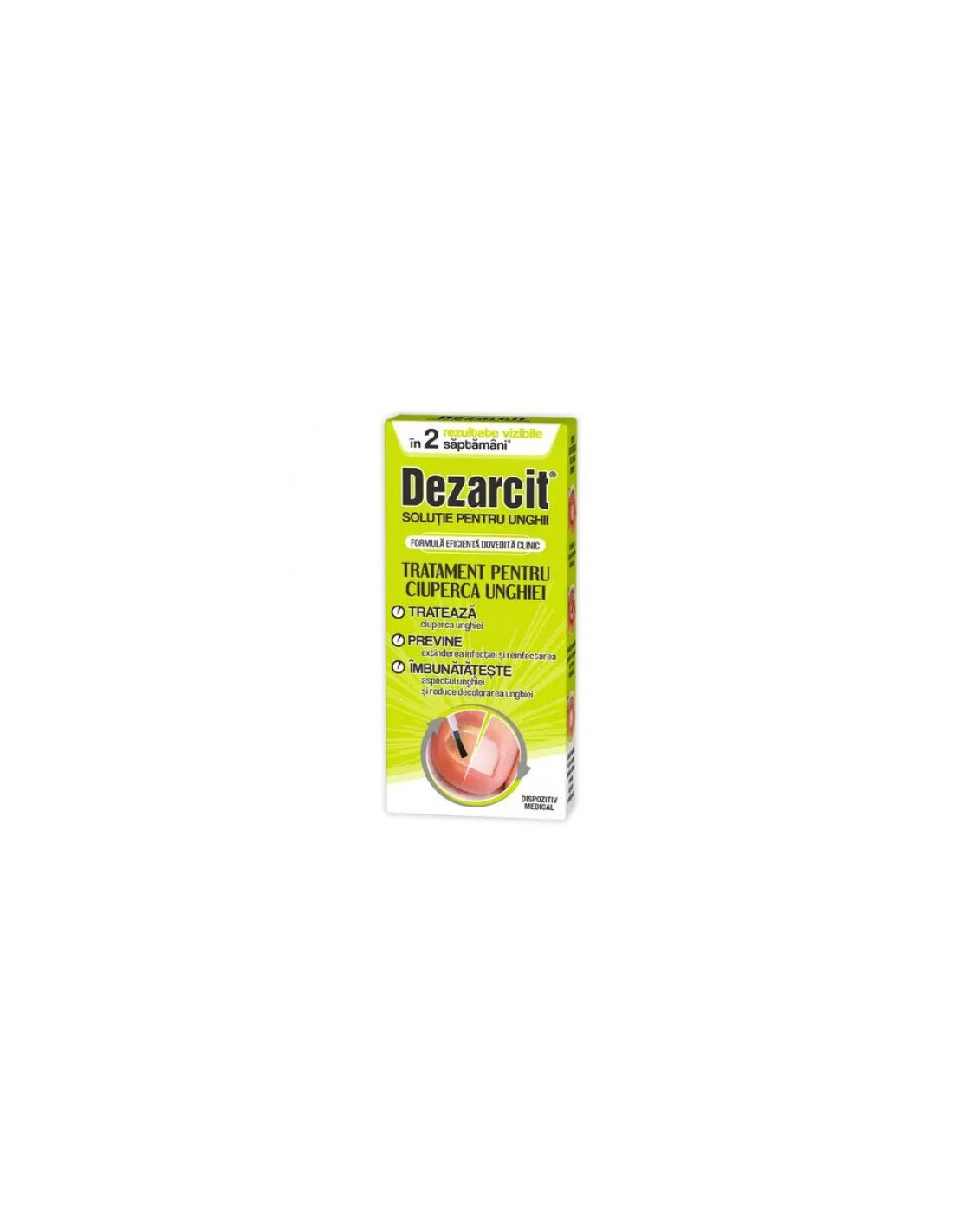 Dezarcit Solutie tratament ciuperca unghiei 5ml, Zdrovit