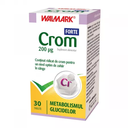 Crom Forte 200 mg 30 compr. Walmark