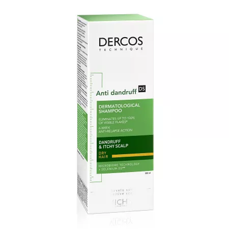 Dercos Sampon anti-matreata, par uscat 200ml, Vichy