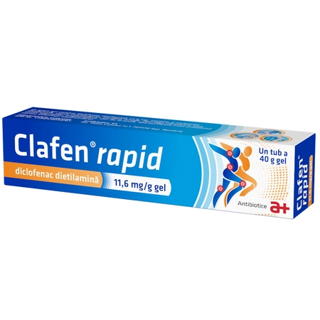 Clafen Rapid 11.6mg/g 40g Gel, Antibiotice SA
