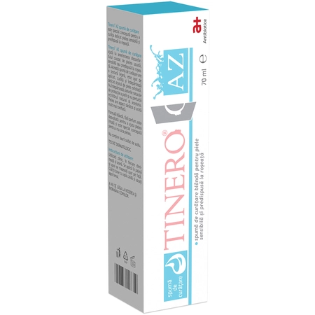 Tinero AZ spuma de curatare 70 ml, Antibiotice SA