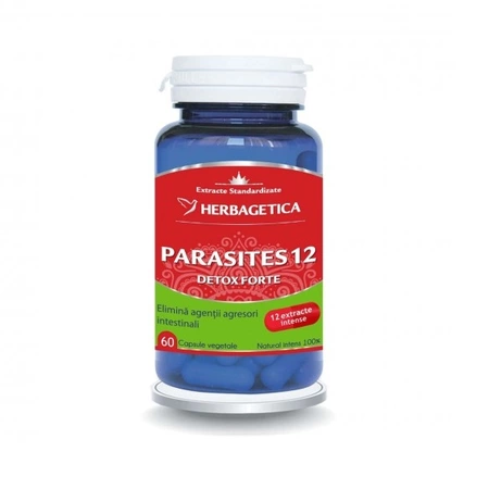 Parasites 12 Detox Forte 60 capsule, Herbagetica