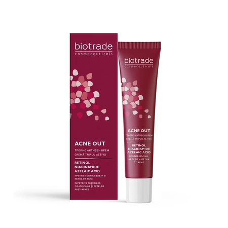 Acne Out crema triplu activa 30 ml, Biotrade