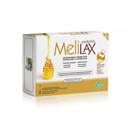 MeliLax microclisme cu propolis Pediatric, 6 bucati, Aboca