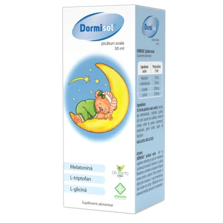 Picaturi orale Dormisol , 30 ml, Dr. Phyto