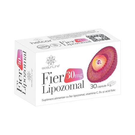 Fier lipozomal, 30mg, 30 capsule, Helcor